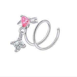 spiral nose rings🩶🩷